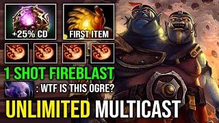 UNLIMITED MULTICAST 1 Shot Fireblast Endless Ignite DPS 5200 HP Raid Boss Mid Ogre Magi Dota 2