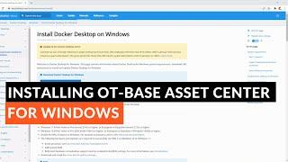 Installing OT-BASE Asset Center on Windows