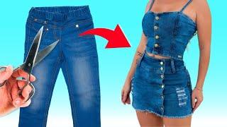 Transforme Seus Jeans Velhos: 45 Ideias DIY Incríveis para Roupas e Acessórios