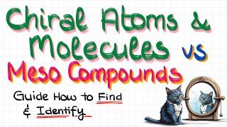 How to Identify Chiral Atoms, Chiral Molecules, and Meso Compounds