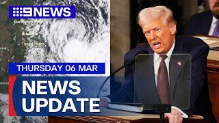 Major flood warnings issued in NSW; Trump’s call-out to Hamas over hostages | 9 News Australia