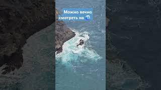 волны Мадейра, мыс Ponto do Furado #portugal #madeira #furado
