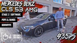 Mercedes Benz CLS 53 AMG Tuning | Stage 2 + Pops & Bangs + Downpipe | FastTuning