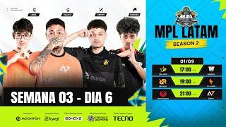 MPL LATAM S2 Regular Season AO VIVO | Semana 3 Dia 6 | Mobile Legends: Bang Bang #MPLLA