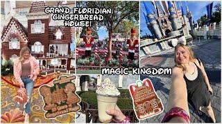 CHRISTMAS TIME AT DISNEY WORLD! ️ Magic Kingdom + Grand Floridian Gingerbread House!