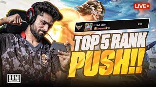 SERIOUS RANK PUSH TO TOP 5 | CONQUEROR OR WHAT | BGMI LIVE