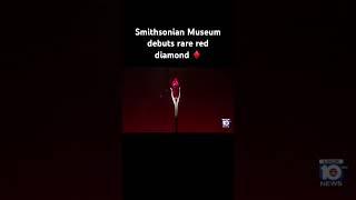Smithsonian Museum debuts rare red diamond #smithsonian #diamond