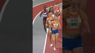 Femke Bol storms to 400m WORLD RECORD  #athletics #netherlands #worldrecord #fast #running