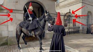 Swift Support: King's Guard Steps Up to Calm Both the Horses!