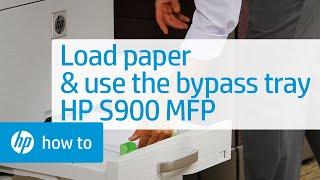 Loading Paper and Using the Bypass Tray | HP S900 Series MFP | HP