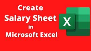 How to create Salary  sheet in ms excel in Hindi/Urdu