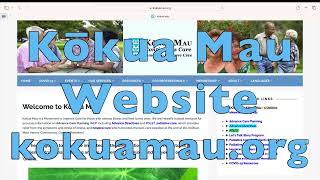 Quick overview Kokua Mau Website second