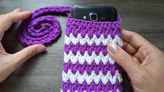 Easy Crochet Phone Bag Tutorial For Beginners Step By Step