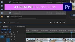 4 Creative Transitions In Premiere Pro - TUTORIAL