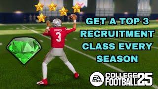 BEST RECRUITING TIPS For Your College Football 25 Dynasty