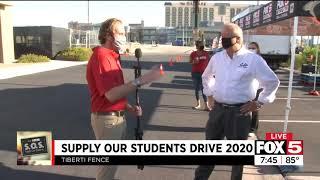 Solus Sustainable Hydration stops by FOX 5 School Supply Drive