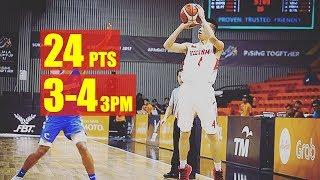 SEA GAMES 29 || Nguyễn Phú Hoàng Highlights 21.08.17 vs CAMBODIA - 24 Pts