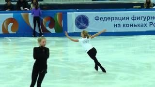 Serafima Sakhanovich, SP at practice, Russian Nationals 2014