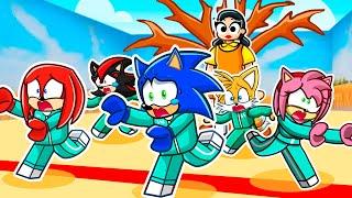 Sonic Plays Roblox SQUID GAME With His FRIENDS...