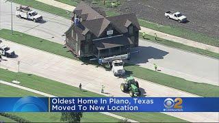 Oldest Home In Plano, Texas Gets Moved