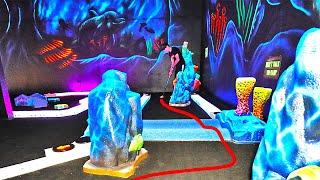 Playing The Most Trippy Glow In The Dark Mini Golf Ever!