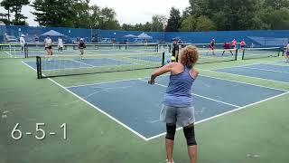 Pickleball Tournament Advanced Dink and Dine Ashley and Cory