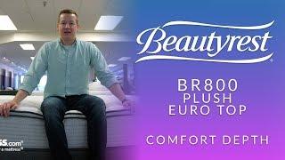 Beautyrest BR800 Plush Euro Top Mattress Comfort Depth 1