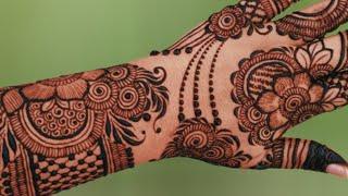 special back hand mehndi design/Simple Mehandi Ka Design/New easy Stylish Arabic Henna Design