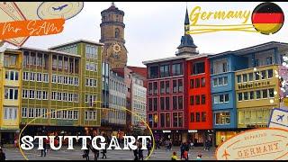 Stuttgart, Germany  2023, City tour 4K , part 2