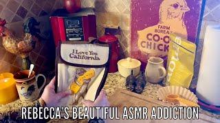 ASMR~ A little slice of home! (No talking version) Making a sandwich & Brewing Coffee!