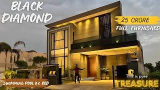 Fully FURNISHED ( RARE BLACK-DIAMOND ) 1 Kanal House with SWIMMING POOL For Sale in DHA Lahore