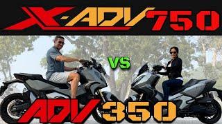 Honda ADV 350 vs. X-ADV 750 Rider Experience, Pros & Cons. - English