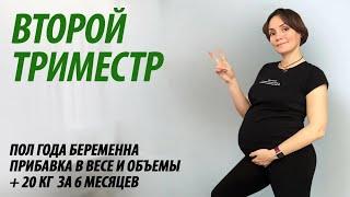 Второй триместр беременности. Пол года беременна. Трансформация тела. Вес.