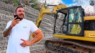 Back on Wall Jobs with Two New CAT Machines | Site Work on Our New Shop Land