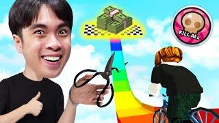 แกล้งเพื่อน เอาเงินมาล่อ แล้วเติมตังคิลหมดแมพ ! | Obby But You're on a Bike Roblox