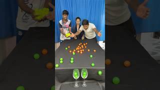 Amazing ball pouring family challenge #shrot #game