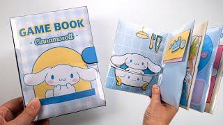 [ Paper Diy ] Sanrio Cinnamoroll Game Book Squsihy 산리오 시나모롤 게임북 스퀴시