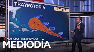 La tormenta tropical Lee será huracán categoría 4 para el fin de semana | Noticias Telemundo