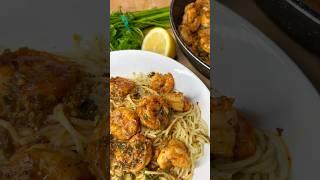 Quick & Easy Shrimp Scampi!Subscribe for more recipes! Deets in comments! #fyp #foodie #easyrecipe