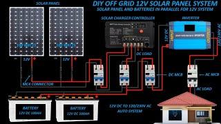 DIY OFF GRID 12/24V SOLAR PANEL SYSTEM