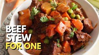 Beef Stew Recipe For One | OneDishKitchen.com