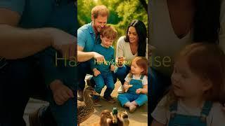 Prince Harry & Kids Feeding Ducks  #fun #happy #love #family #cute #shorts #ducks #wildlife
