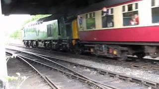 40145 departs Bury for Rawtenstall (filmed from Castlecroft Yard)