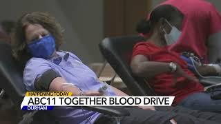 Register for the ABC11 Together Blood Drive happening today