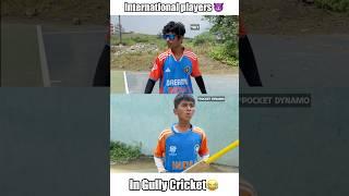 International players in Gully cricket ft. Sky, Yuzi, Pocket dynamo #shorts #cricket