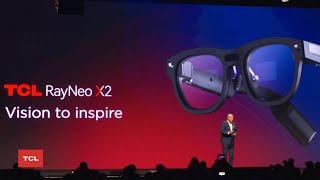 TCL RAYNEO X2 augmented reality glasses — presentation at CES2023