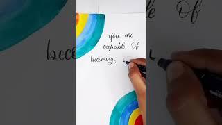 creative calligraphy idea .... #calligraphytutorial #calligraphyforbeginners #calligraphylettering