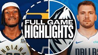 PACERS at MAVERICKS | FULL GAME HIGHLIGHTS | November 4, 2024