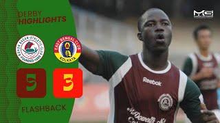 Kolkata Derby flashback  Mohun Bagan 5:3 East Bengal 🟢 Chidi Edeh hattrick at VYBK 