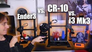 3D Printer Showdown - Ender 3 vs. CR-10 vs. Prusa i3 MK3